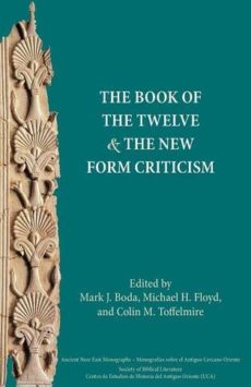 the book of the twelve and the new form criticism book cover