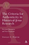 the criteria for authenticity in historical-jesus research, book cover